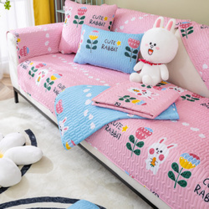 Nordic printing four seasons universal sofa cushion simple modern non-slip thick sofa cover towel cover Sofa Slipcovers