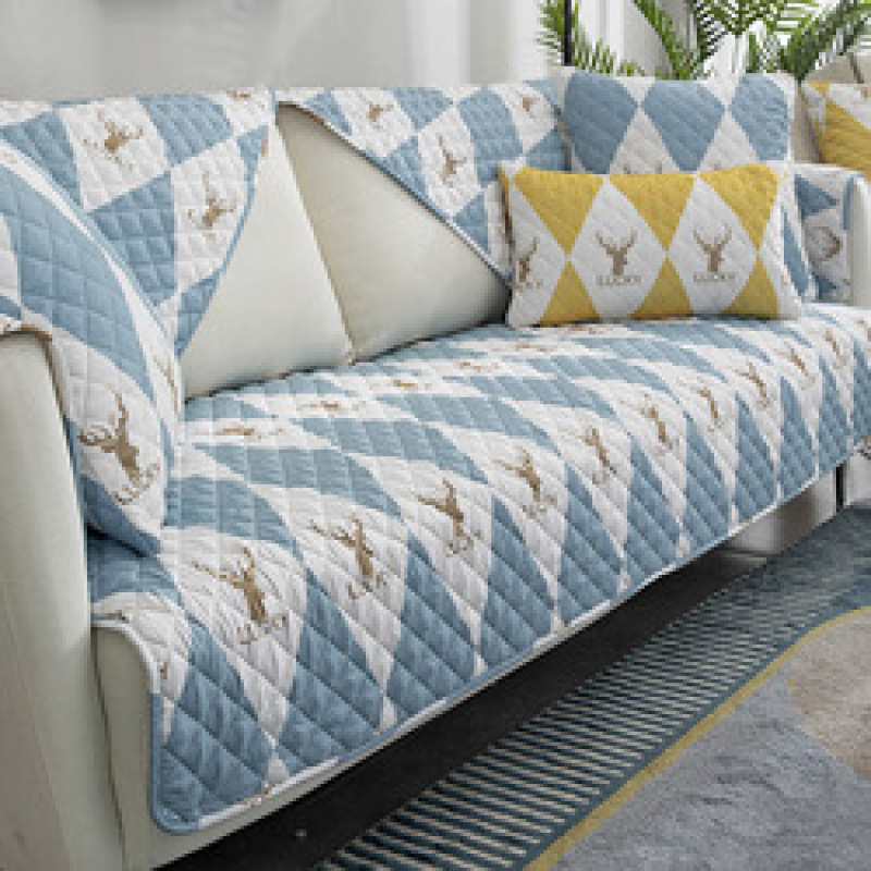 Nordic printing four seasons universal sofa cushion simple modern non-slip thick sofa cover towel cover Sofa Slipcovers