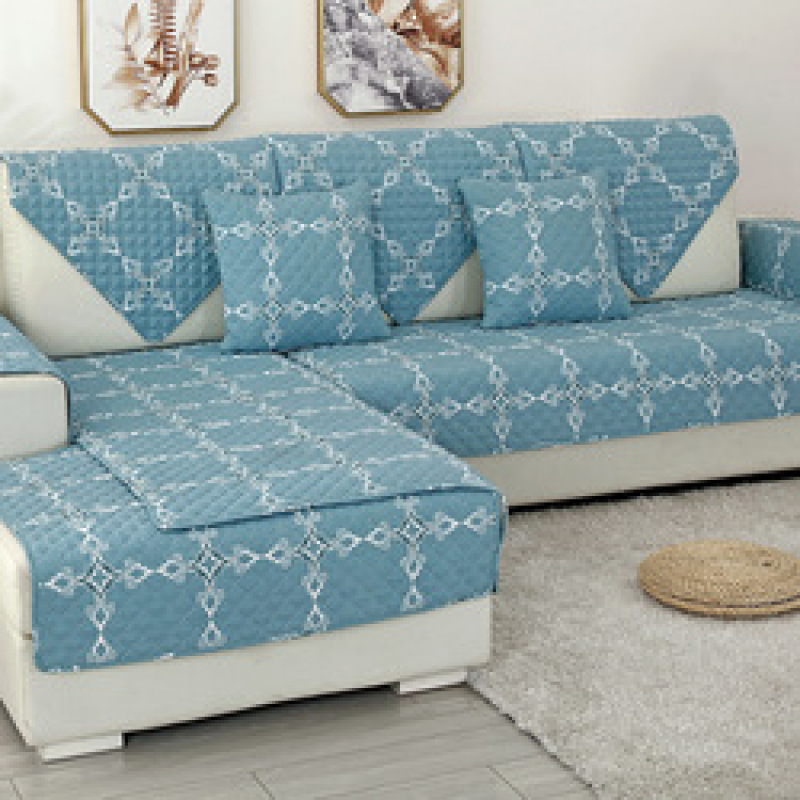 Nordic printing four seasons universal sofa cushion simple modern non-slip thick sofa cover towel cover Sofa Slipcovers