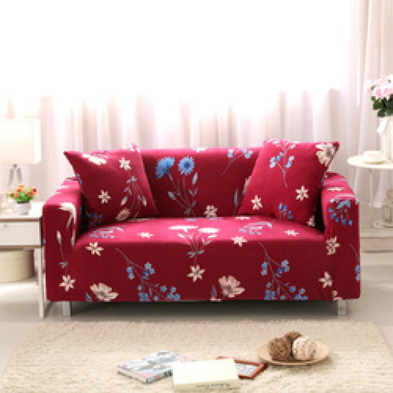 The New Sofa Cover Is Worn, Universal Elastic Household Sofa Cover/ Three-seat Sofa Modern Printed 100% Polyester Solid