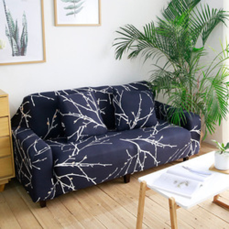 The New Sofa Cover Is Worn, Universal Elastic Household Sofa Cover/ Three-seat Sofa Modern Printed 100% Polyester Solid