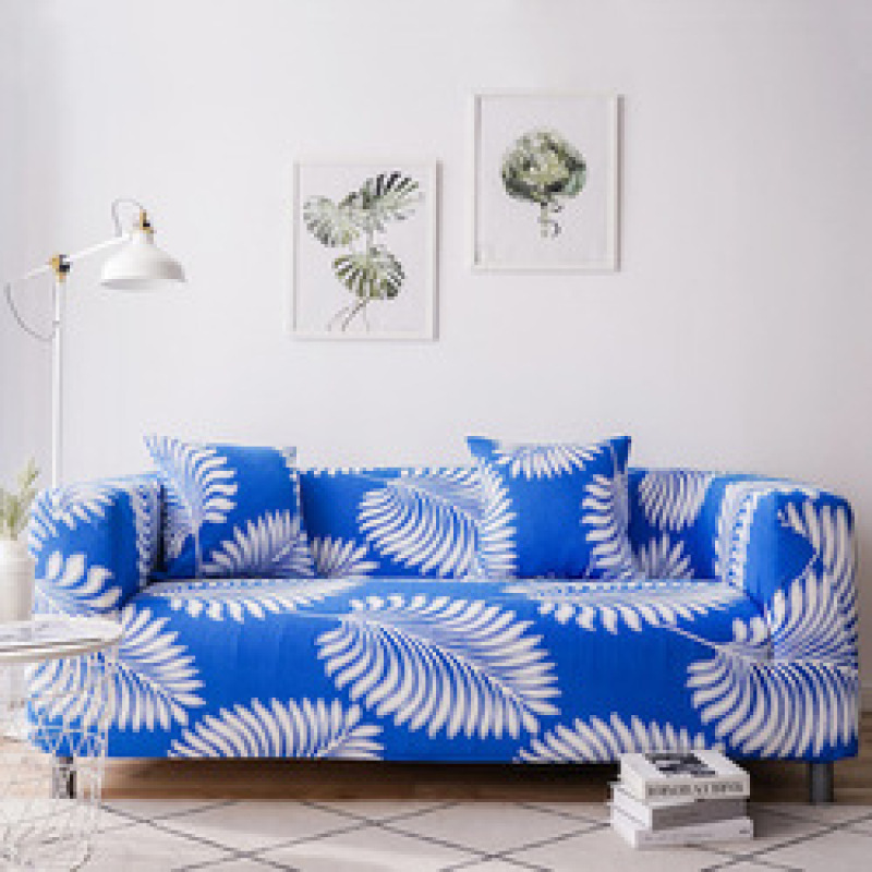 The New Sofa Cover Is Worn, Universal Elastic Household Sofa Cover/ Three-seat Sofa Modern Printed 100% Polyester Solid
