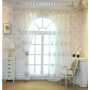 Hot selling sheer panel ready made lace embroidery Latest curtain fashion designs