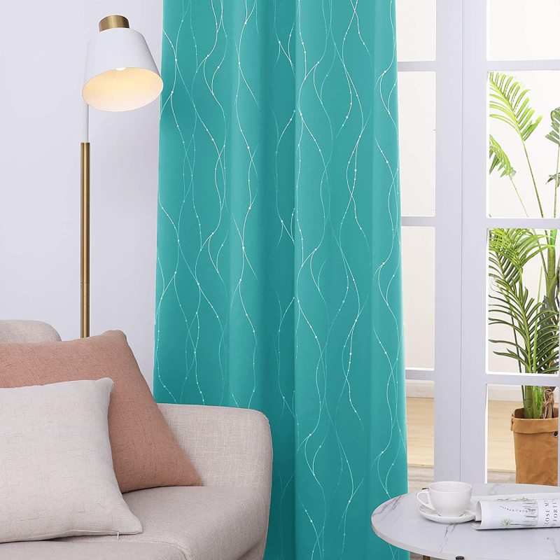 Modern Blackout Window Curtains For Bedroom ,Curtains Fabrics Ready Made Finished Drapes Blinds/