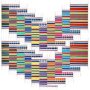 10/20 Pieces Mexican Table Place Mats Assorted Mexican Serape Placemats, Washable Table Mats for Cinco de Mayo Fiesta Party#