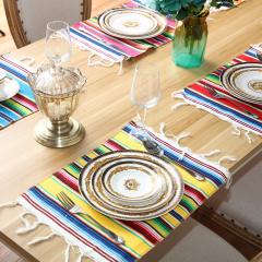 10/20 Pieces Mexican Table Place Mats Assorted Mexican Serape Placemats, Washable Table Mats for Cinco de Mayo Fiesta Party#