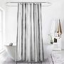 Modern plaid pattern bathroomWhite Thick Checks Waterproof Mildew-Proof Partition Curtain PEVA Shower Curtain for Free Hanging