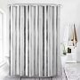 Modern plaid pattern bathroomWhite Thick Checks Waterproof Mildew-Proof Partition Curtain PEVA Shower Curtain for Free Hanging