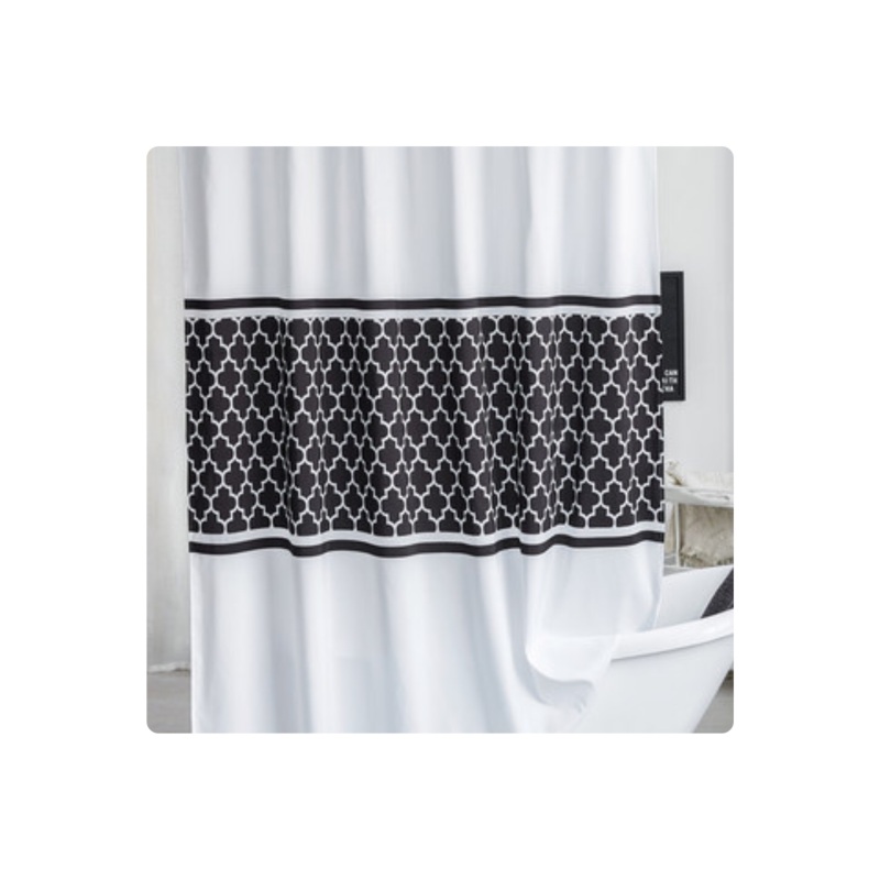 Bathroom Shower Curtain Tarpaulin Set, Bathroom Curtain Thickening Mold Curtain/