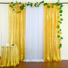 Amazon gold sequin curtain background finished product, wedding halloween party decoration photography live photo curtain/