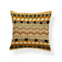45*45 Polyester Ethnic Style Abstract Geometric Digital Print Cushion Cover, Ethnic Totem Sofa Office Chair Room Cushion Cover/