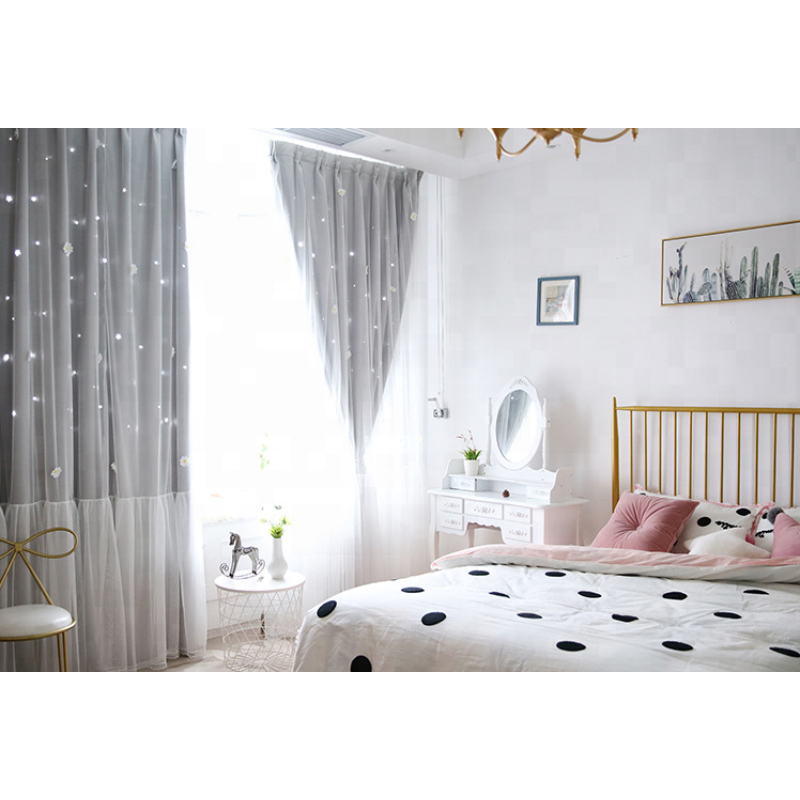latest designs star style princess 2019 luxury turkish voile curtains