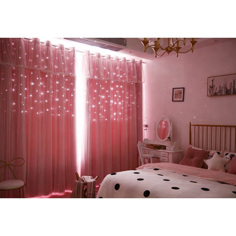 latest designs star style princess 2019 luxury turkish voile curtains
