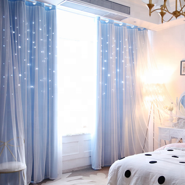 latest designs star style princess 2019 luxury turkish voile curtains