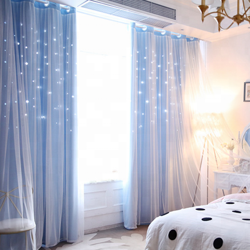latest designs star style princess 2019 luxury turkish voile curtains