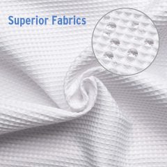 Heavy Duty Fabric Shower Curtains With Waffle Weave Hotel Quality Bathroom Shower Curtains/