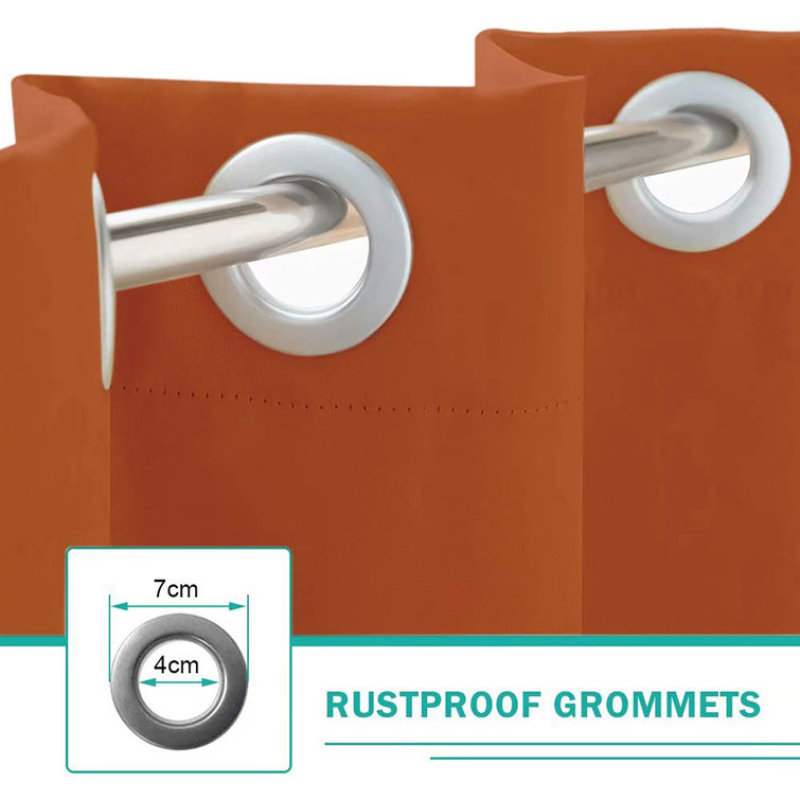Grommet top and bottom rod pocket outdoor blackout curtain, Perfect for privacy decoration outdoor gazebo curtains #
