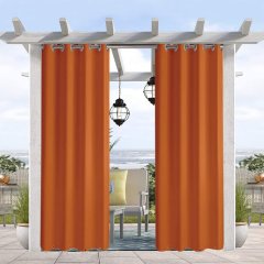 Grommet top and bottom rod pocket outdoor blackout curtain, Perfect for privacy decoration outdoor gazebo curtains #
