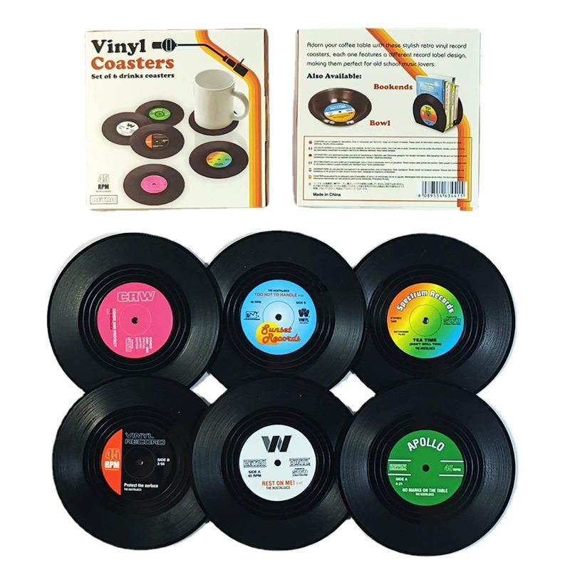 Hot Selling Newly Designed Set of 4 Dart Board Plastic Coasters for Bars Cafes Home Party Office Gift for Birthday