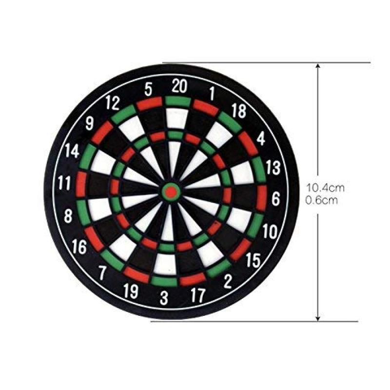 Hot Selling Newly Designed Set of 4 Dart Board Plastic Coasters for Bars Cafes Home Party Office Gift for Birthday