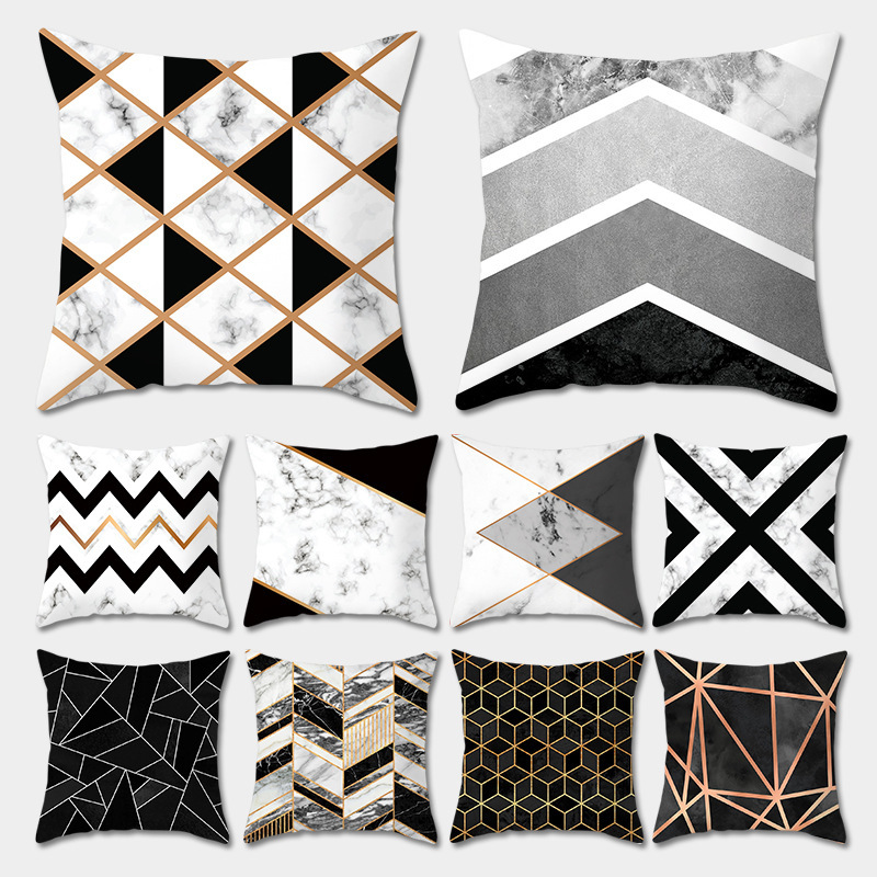 3D Custom Cushion Cover Pillow,Geometric Sofa Cushion Cover/