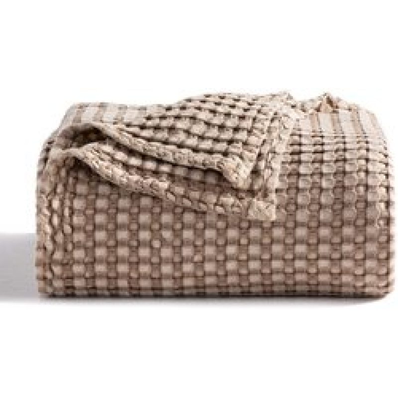 Waffle Muslin Summer Bedspreads Lace Gray Pink Blankets Soft Warm Plaid Throw Blanket Large
