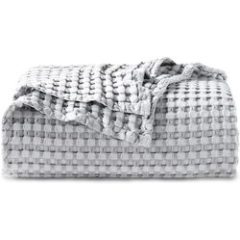 Waffle Muslin Summer Bedspreads Lace Gray Pink Blankets Soft Warm Plaid Throw Blanket Large