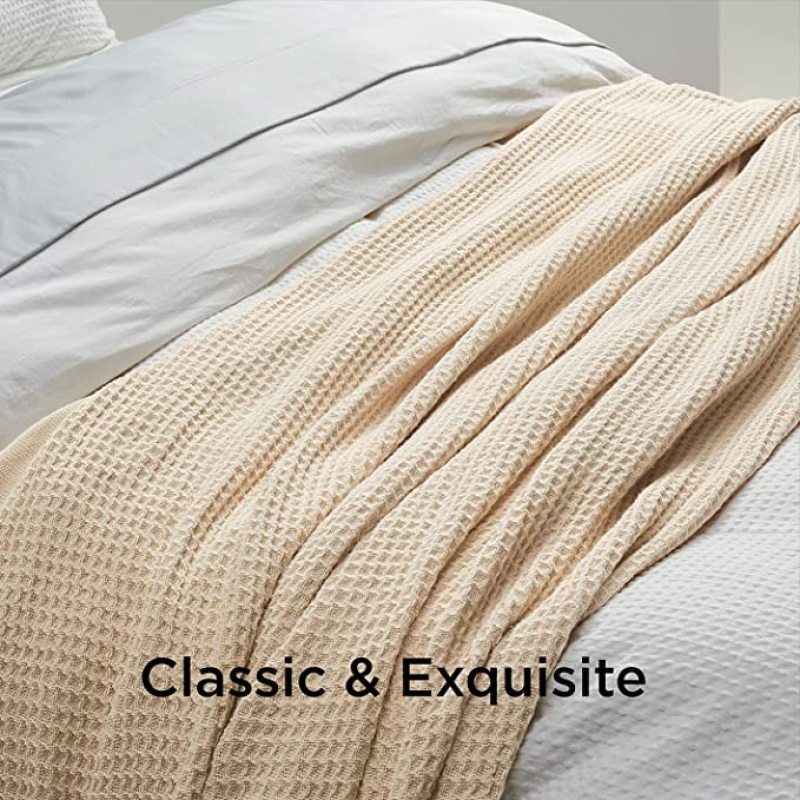 Waffle Muslin Summer Bedspreads Lace Gray Pink Blankets Soft Warm Plaid Throw Blanket Large