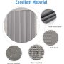 Waffle Hot Selling Heavy Duty Waffle Weave Fabric Snap Liner Hookless Shower Curtain