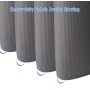 Waffle Hot Selling Heavy Duty Waffle Weave Fabric Snap Liner Hookless Shower Curtain