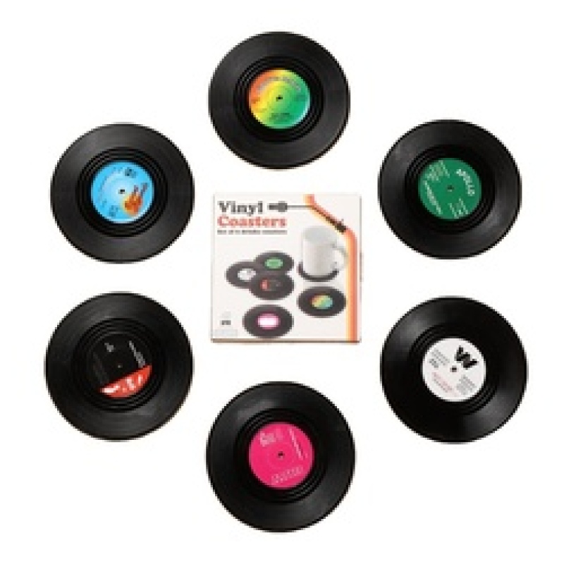 High Quality Pack of 14 Silicone Fruit Decorative Glass Kitchen Non-Slip Coasters for Kitchen Living Room And Bar