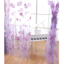 Home Decor Flower Printed European Sheer Curtains, Decoracion Para El Hogar Tulle Curtain Fabric/