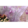 Home Decor Flower Printed European Sheer Curtains, Decoracion Para El Hogar Tulle Curtain Fabric/