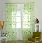Home Decor Flower Printed European Sheer Curtains, Decoracion Para El Hogar Tulle Curtain Fabric/