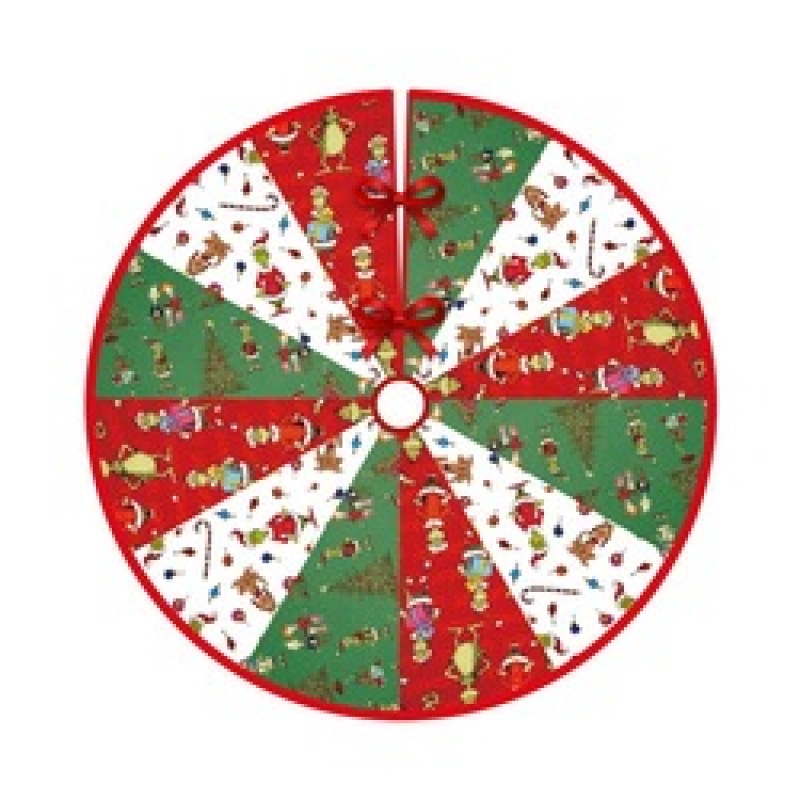 Christmas Creative Exquisite Printed Tree Skirt Xams Tree Bottom Decor Merry Christmas Decoarations For Home Navidad Ornaments