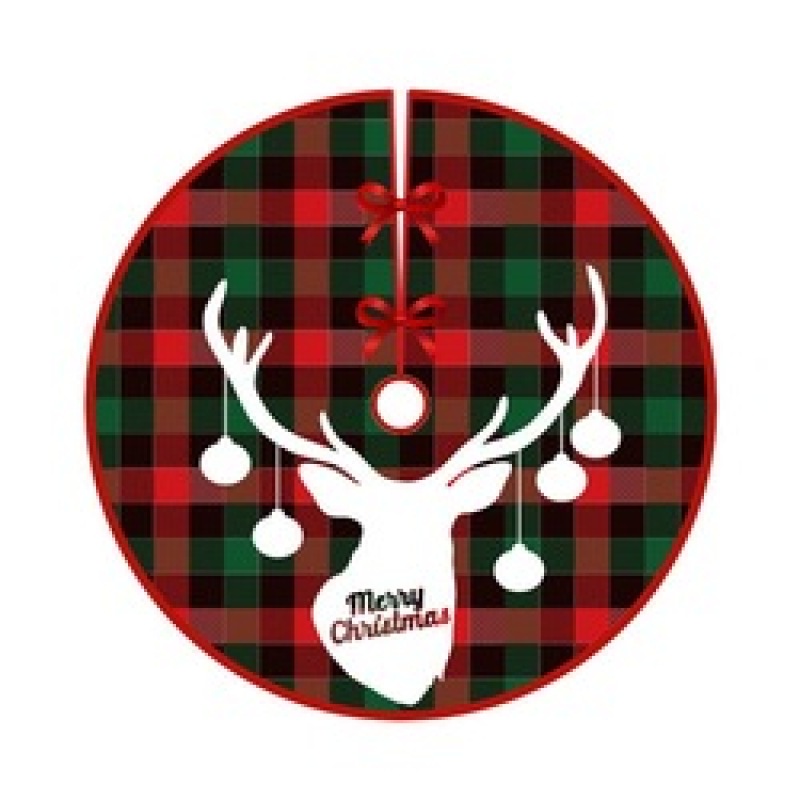 2022 New Christmas Tree Skirt Carpet Non-woven Fabric Christmas Tree Bottom Cover Mat Home New Year Navidad Party Ornaments