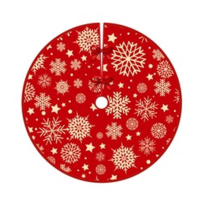 2022 New Christmas Tree Skirt Carpet Non-woven Fabric Christmas Tree Bottom Cover Mat Home New Year Navidad Party Ornaments