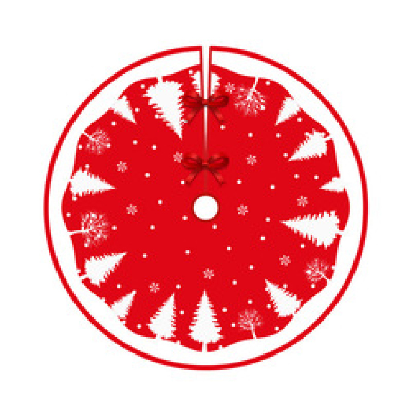 2022 New Christmas Tree Skirt Carpet Non-woven Fabric Christmas Tree Bottom Cover Mat Home New Year Navidad Party Ornaments