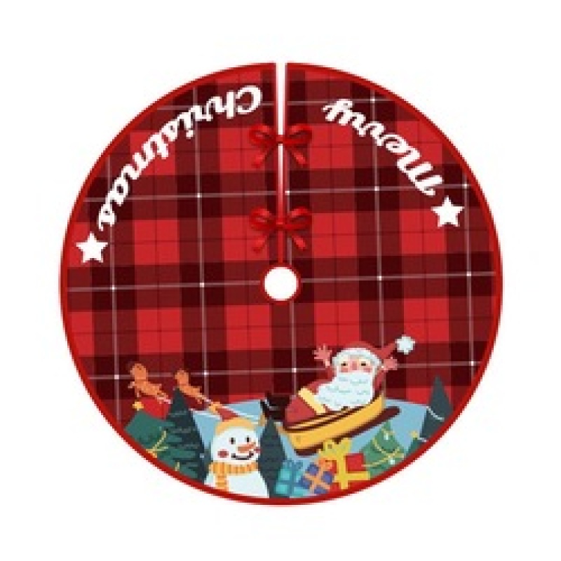 2022 New Christmas Tree Skirt Carpet Non-woven Fabric Christmas Tree Bottom Cover Mat Home New Year Navidad Party Ornaments
