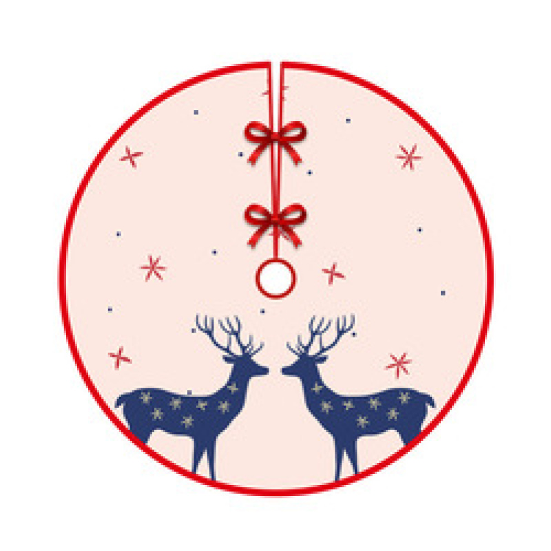 2022 New Christmas Tree Skirt Carpet Non-woven Fabric Christmas Tree Bottom Cover Mat Home New Year Navidad Party Ornaments