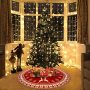 2022 New Christmas Tree Skirt Carpet Non-woven Fabric Christmas Tree Bottom Cover Mat Home New Year Navidad Party Ornaments