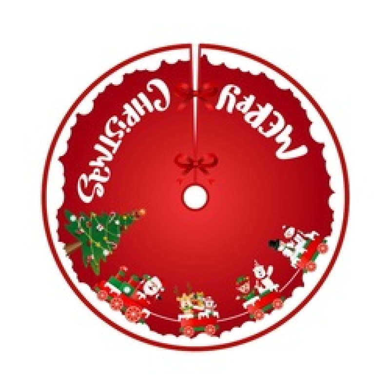 2022 New Christmas Tree Skirt Carpet Non-woven Fabric Christmas Tree Bottom Cover Mat Home New Year Navidad Party Ornaments