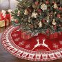 2022 New Christmas Tree Skirt Carpet Non-woven Fabric Christmas Tree Bottom Cover Mat Home New Year Navidad Party Ornaments
