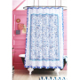Cotton Blue Tie-dye Shower Curtain Waterproof Thickening Mildew Shower Curtain ,Nice Shower Curtain/