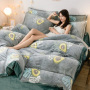 Home Coral Fleece Bedding Sets, Cheap Winter Bedding Set/