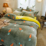 Home Coral Fleece Bedding Sets, Cheap Winter Bedding Set/