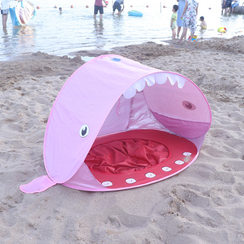 Baby Beach Tent Children Waterproof Pop Up sun Awning Tent UV-protecting Sunshelter with Pool Kid Outdoor Camping Sunshade Beach