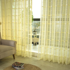 Online Sale Living Room Sets Curtain Cloth,Decorativas Sheer Fabric Bed Curtain#