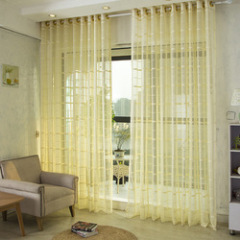 Online Sale Living Room Sets Curtain Cloth,Decorativas Sheer Fabric Bed Curtain#