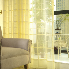 Online Sale Living Room Sets Curtain Cloth,Decorativas Sheer Fabric Bed Curtain#